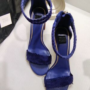 White House Black Market Women's Blue Sandals